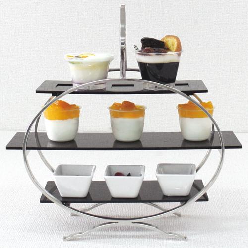 清水食器 オンラインショップ / Food Stand W/3 Plates ST,ST フード 